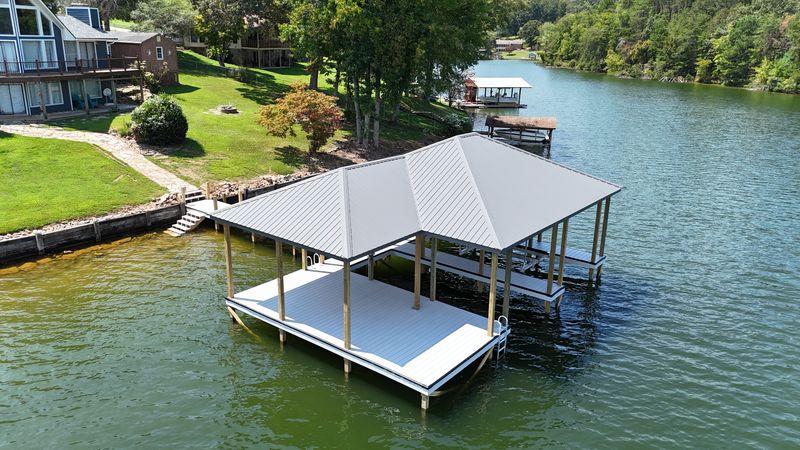 Custom dock build on private HOA lake