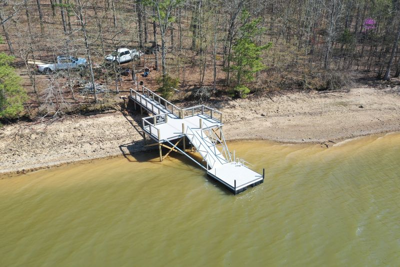TVA 26a approved finished dock build in a sheltered Tennessee lake cove
