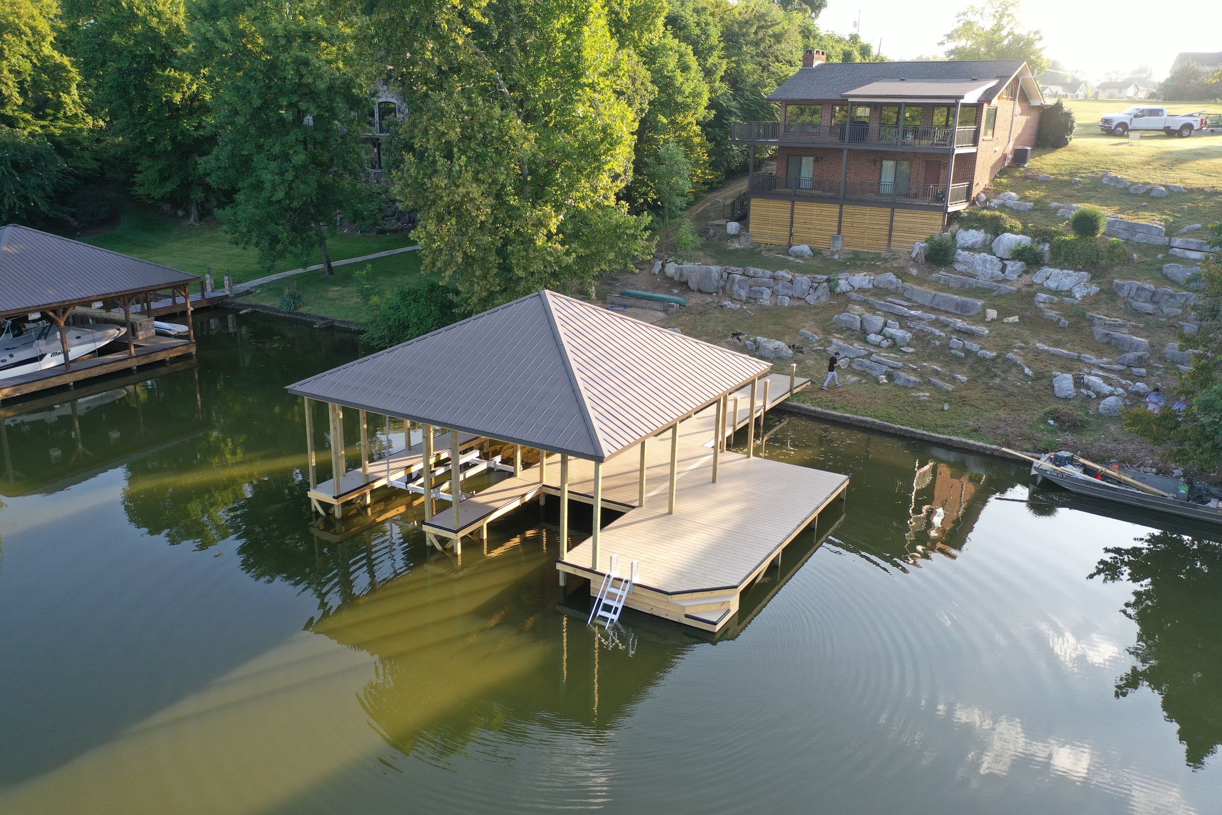 Custom dock builder on Cherokee Lake — Blue Horizon Docks and Decks