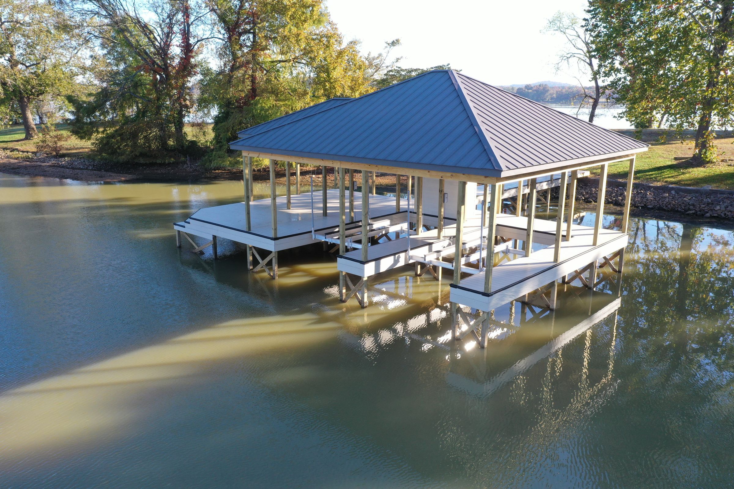 Custom dock builder on Douglas Lake — Blue Horizon Docks and Decks
