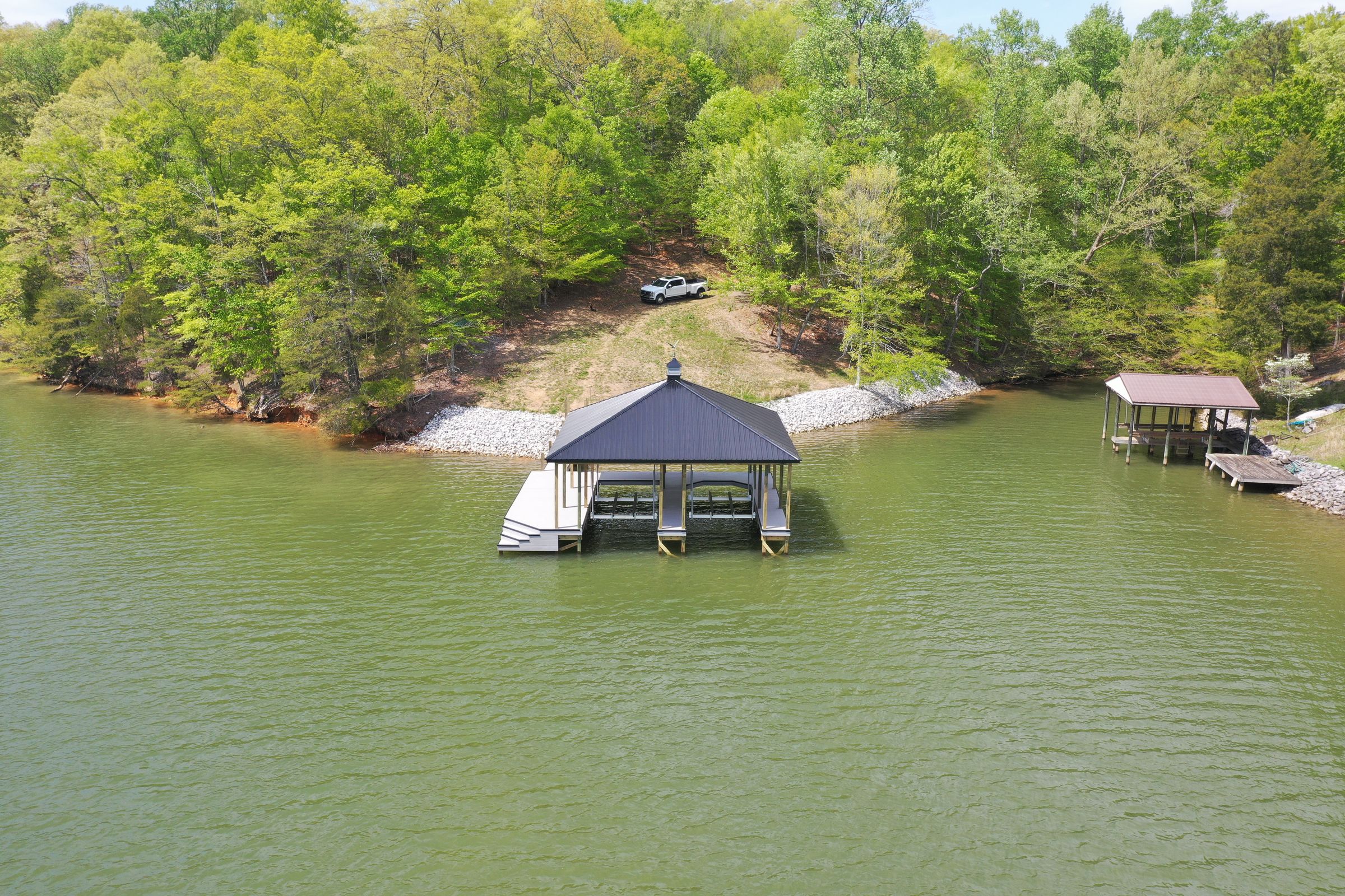 Custom dock builder on Tellico Lake — Blue Horizon Docks and Decks