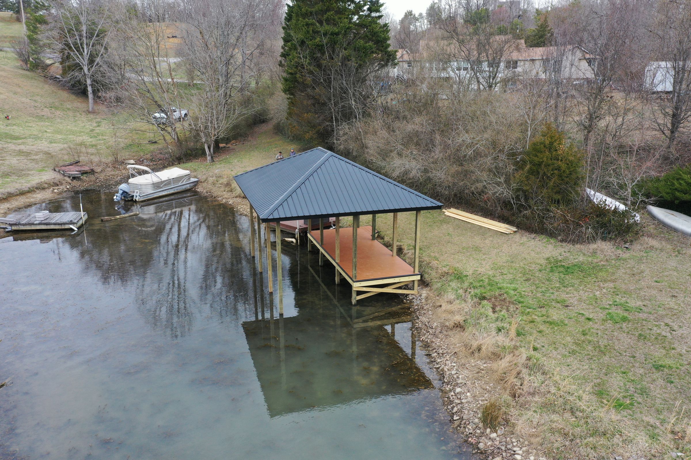 Custom dock builder on Tim's Ford Lake — Blue Horizon Docks and Decks