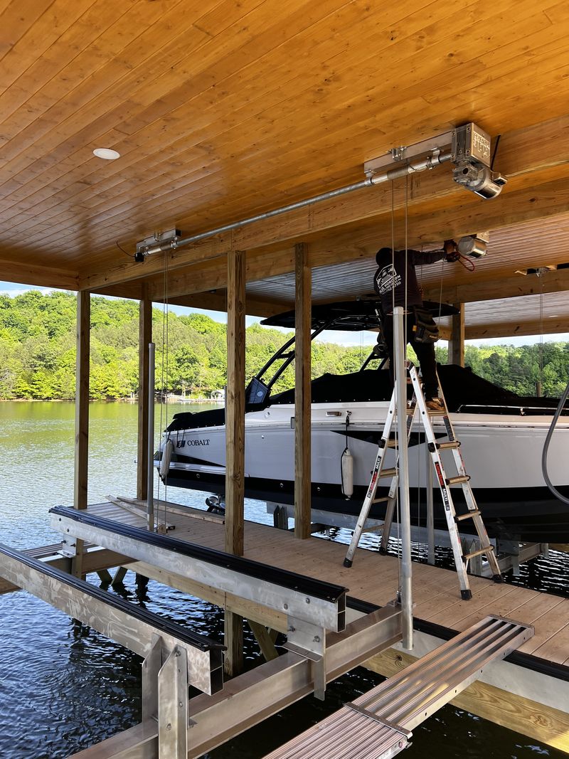 PWC lift platform installed by Blue Horizon Docks and Decks